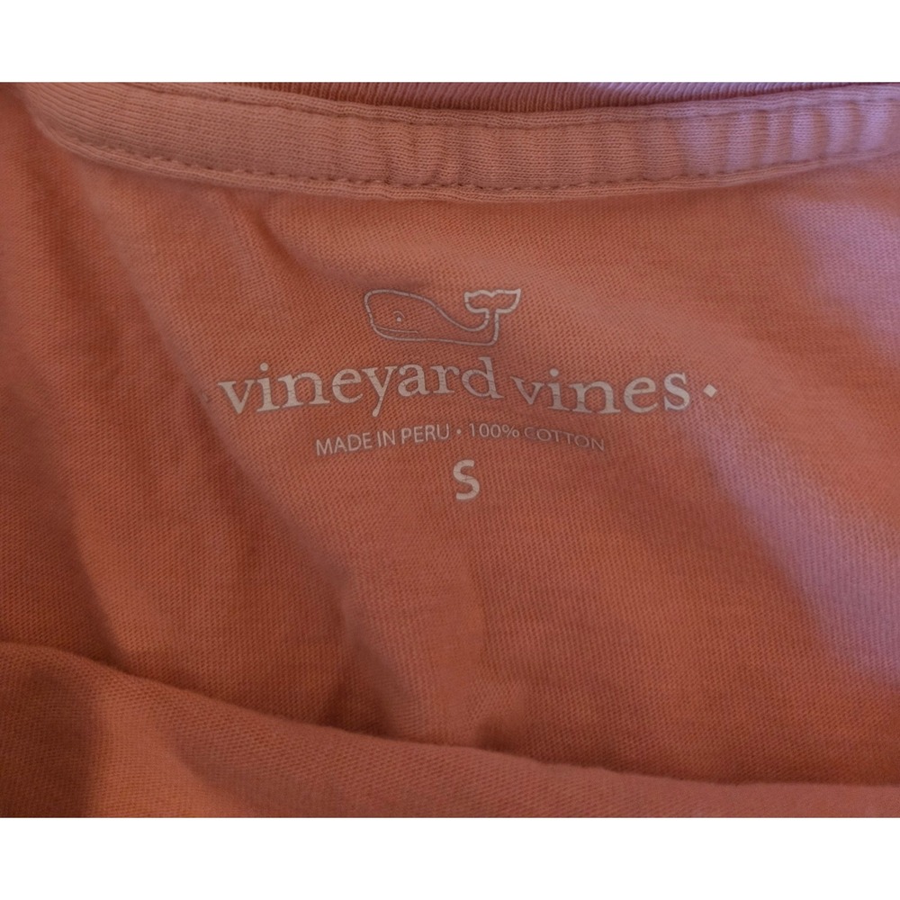 Vineyard Vines Soccer Whale Long Sleeve Pocket Shirt Womens Small Pink - Picture 10 of 13